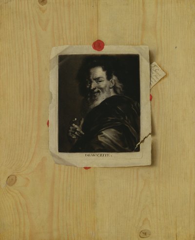 Trompe l&39;Oeil、Democritus 作： ガスパール、またはガブリエル・グレースリー